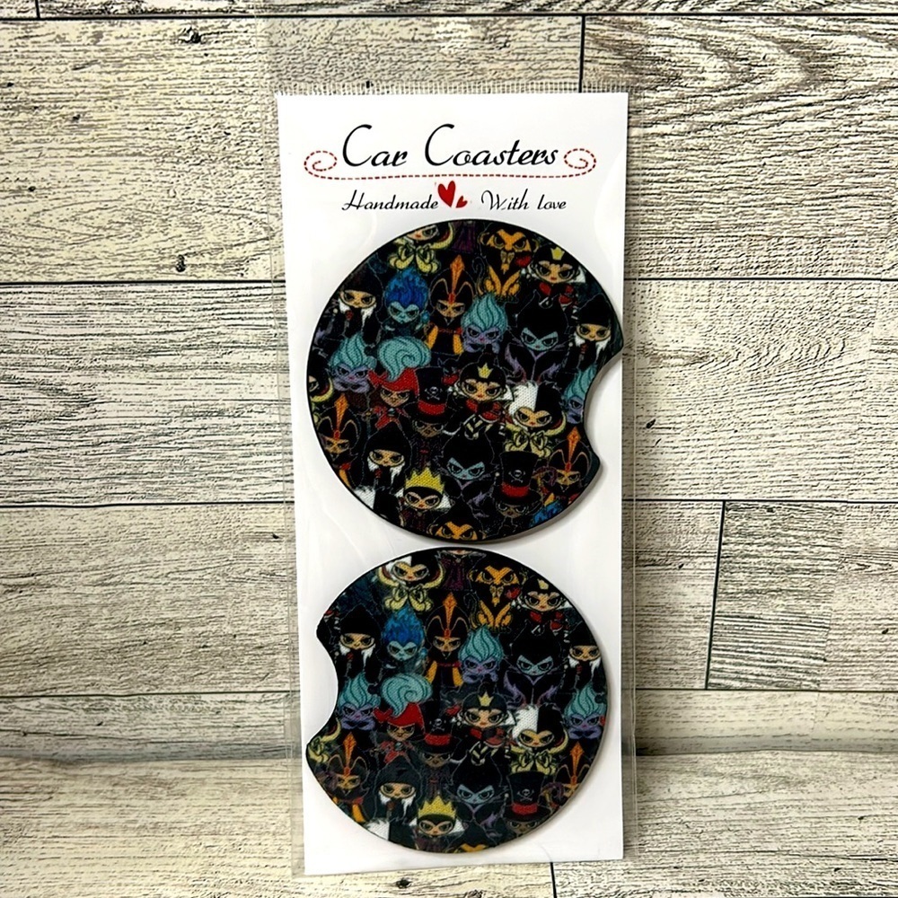 Disney Villians Car Coasters